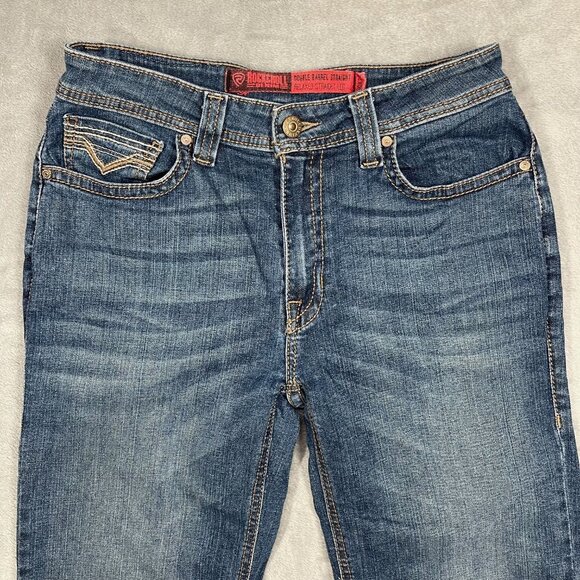Rock & Roll Cowboy Double‎ Barrel Relaxed Straight Denim Jeans 30 x 30 Western - Picture 3 of 13